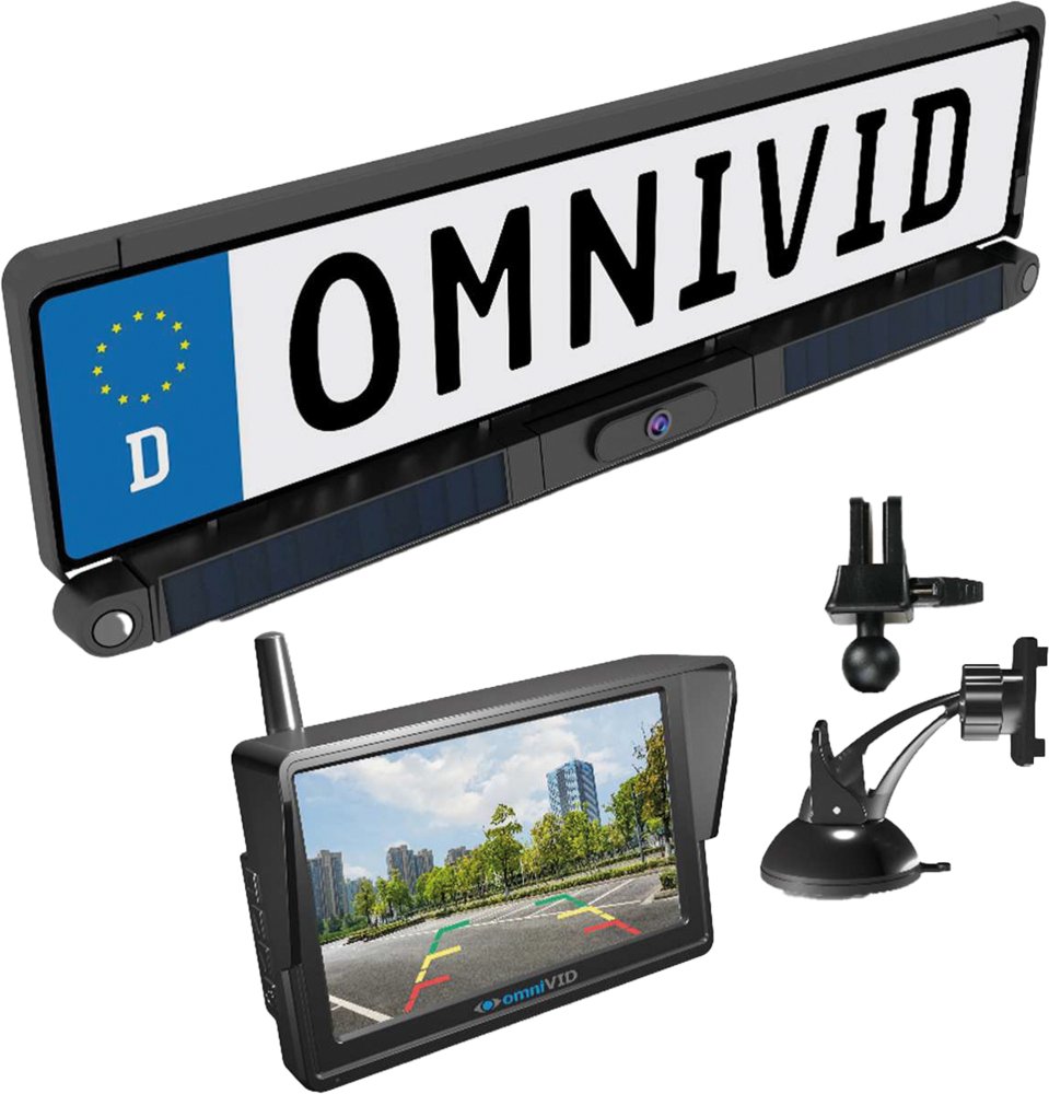 OmniVID Solar6 Kabelloses Solar-Rückfahrvideosystem | Solar6