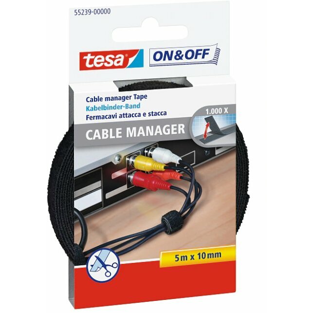 Tesa On&Off Cable Manager Univ. 10mm