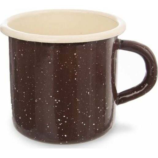 Orion  EMALIOWANY 400ml 8cm BRĄZOWY RETRO