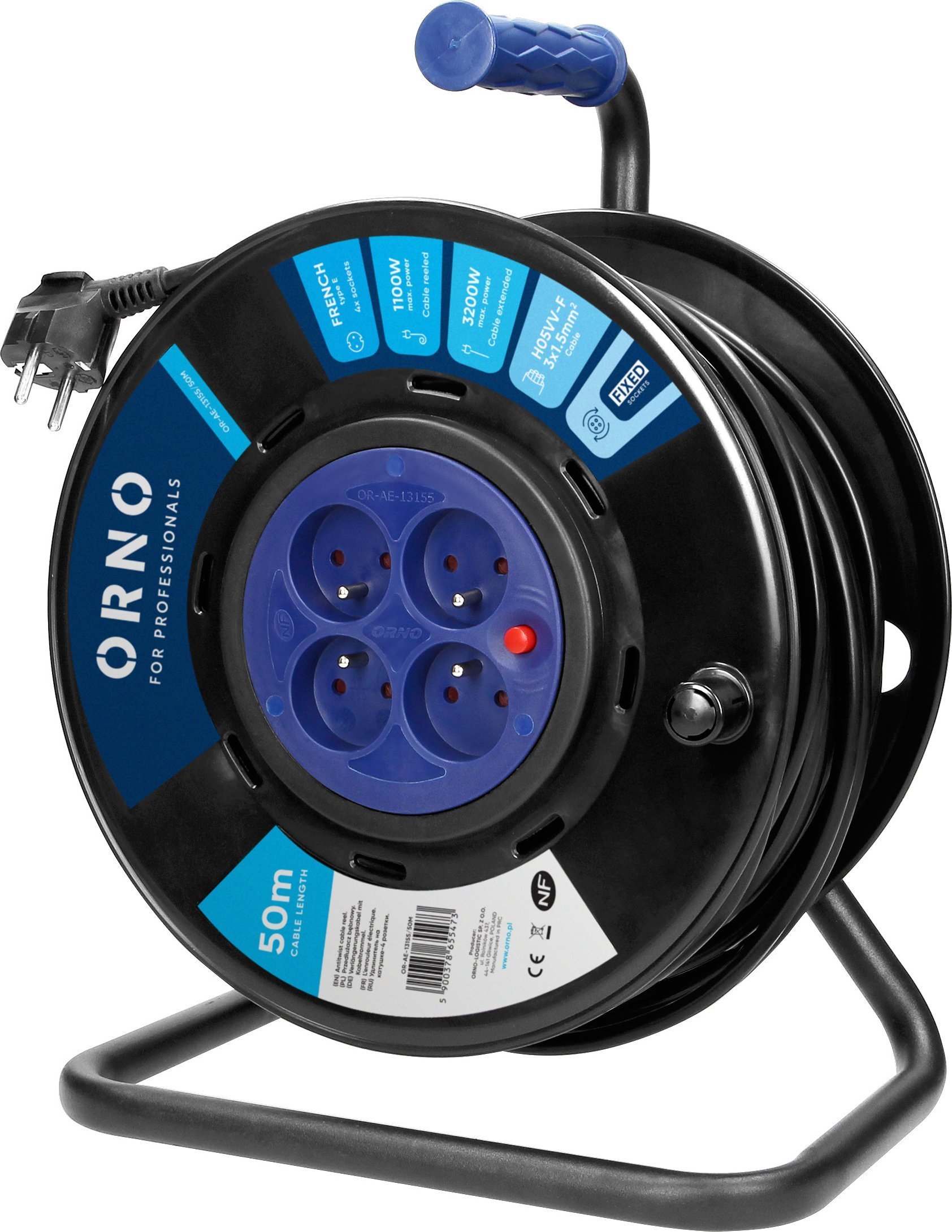 Orno  , 4 a 2P+Z,  PVC H05VV-F