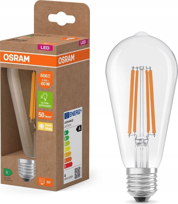 Osram BULB LED ST64 E27 4W