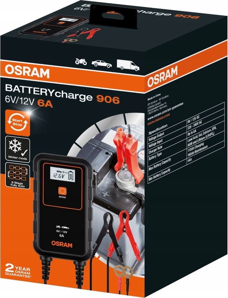 Osram OSRAM įkrovik6/12V 6A 110AH |