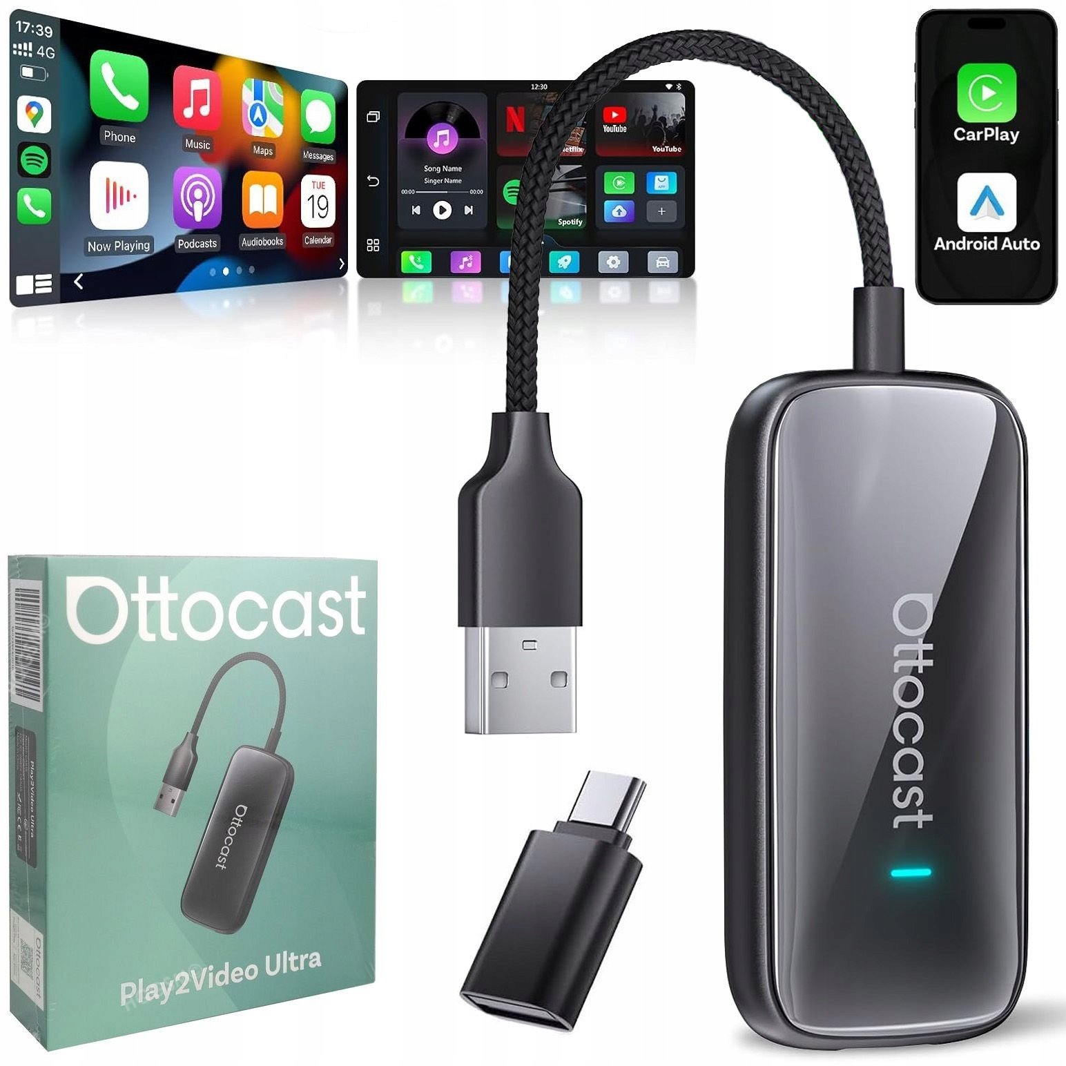 Ottocast   Ottocast CA515-T     Play2Video Ultra Android