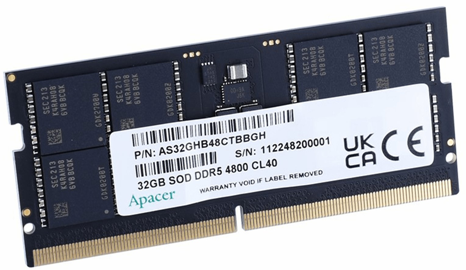 Pamięć Apacer DDR5, 32 GB, 4800MHz