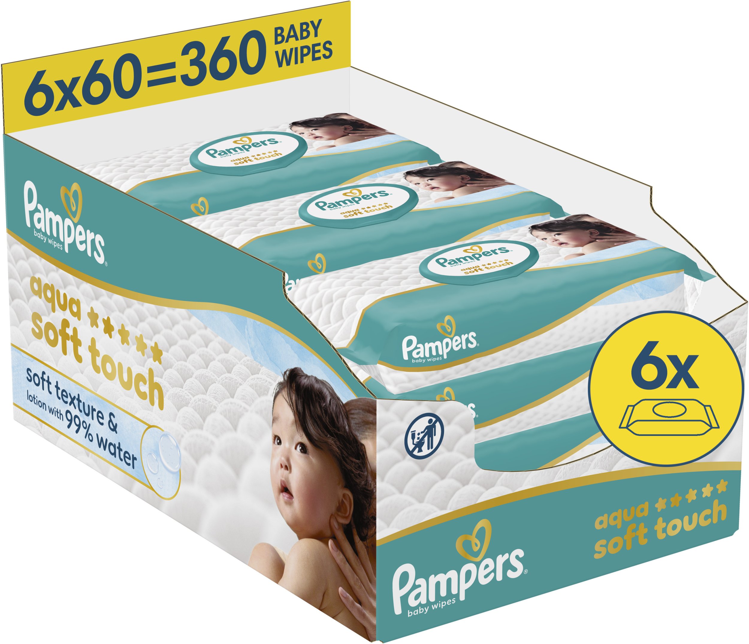 Pampers Chusteczki nawilżane Aqua Soft Touch