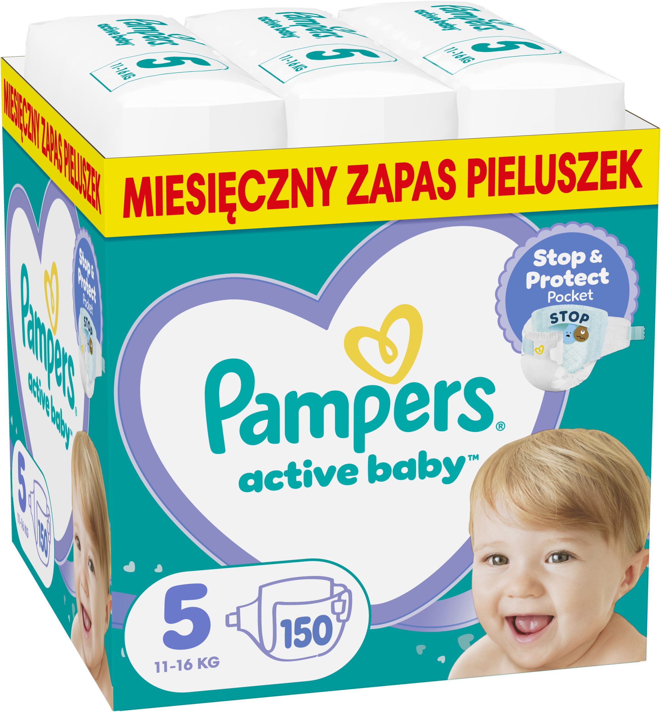 Pampers Pieluchy Active Baby 5, 11-16