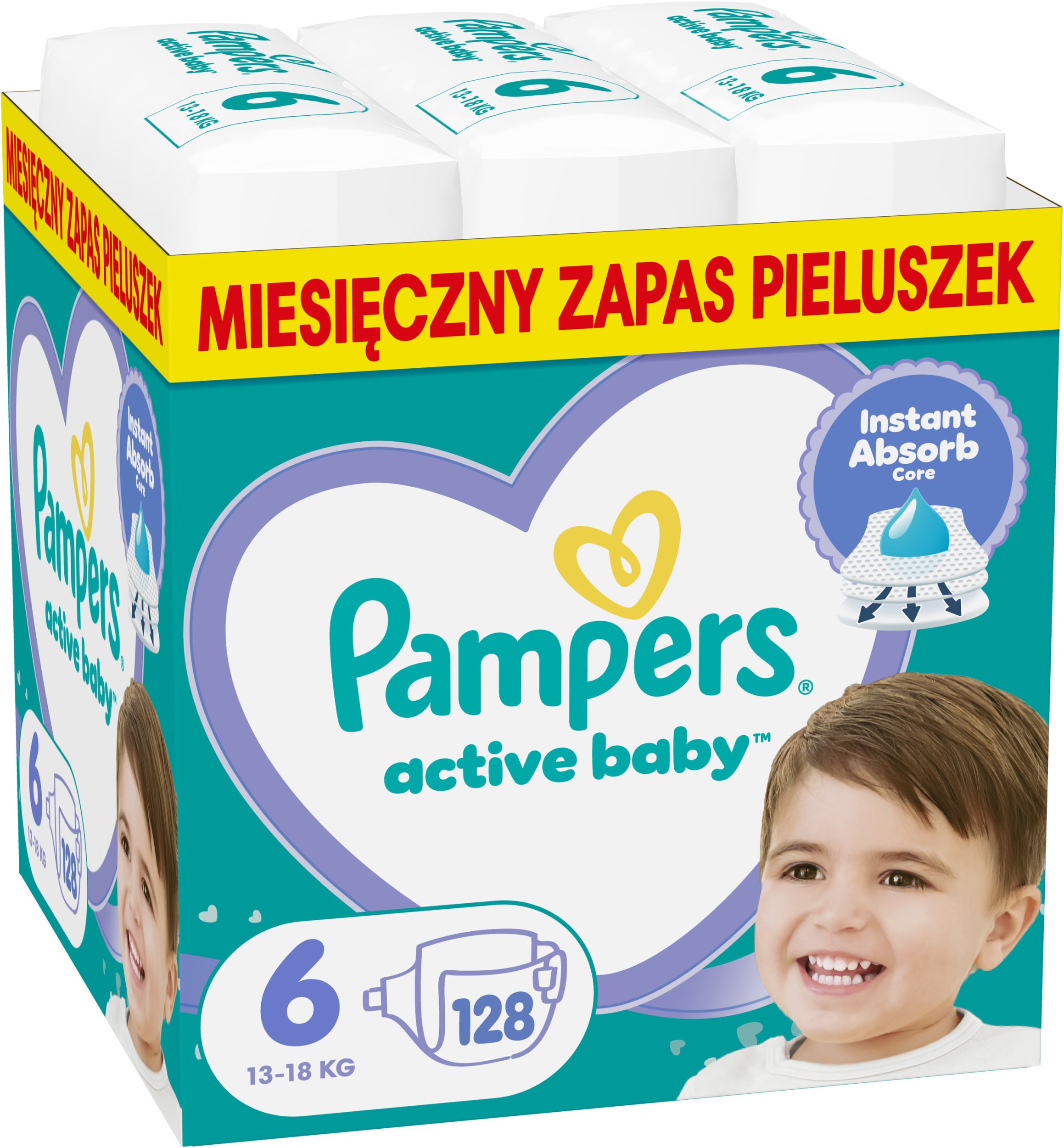 Pampers Pieluchy Active Baby 6, 13-18