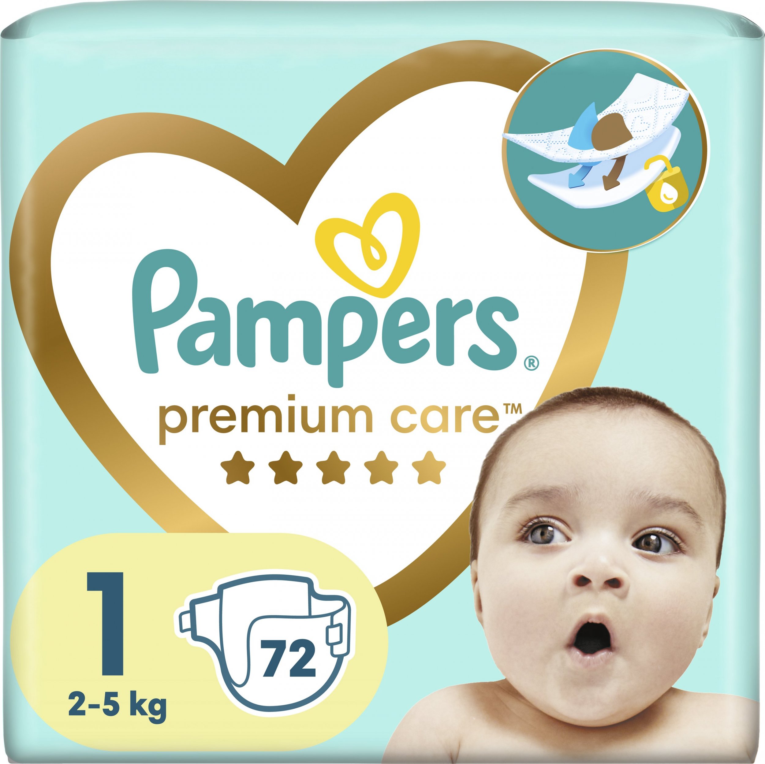 Pampers Pieluchy  Premium Care 1, 2-5