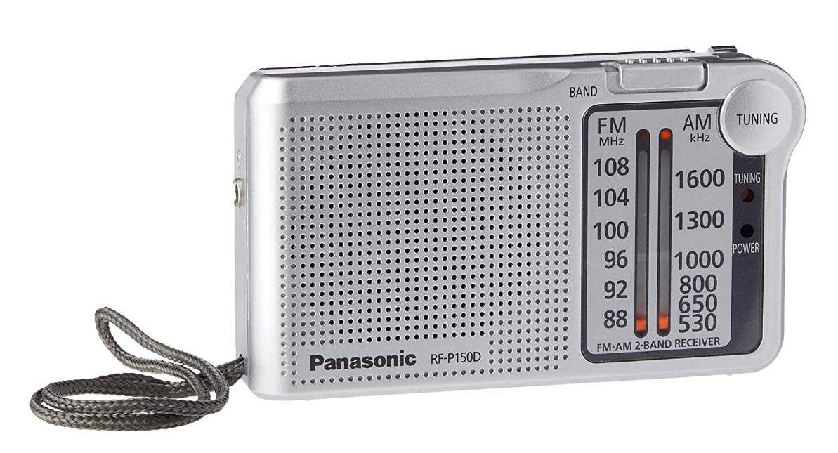 Panasonic portatīvais radio, sudraba RF-P150DEG-S |