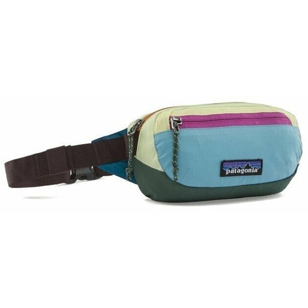 Patagonia  terravia mini hip pack-patchwork-snowmelt blue