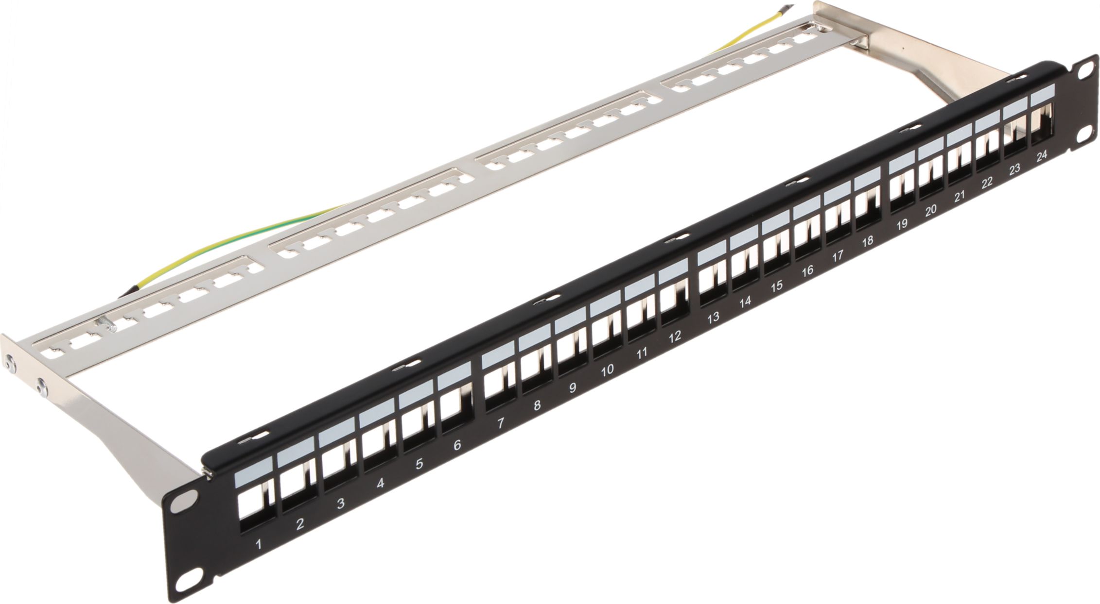 Patchpanel 1U 19" 24x slot keystone