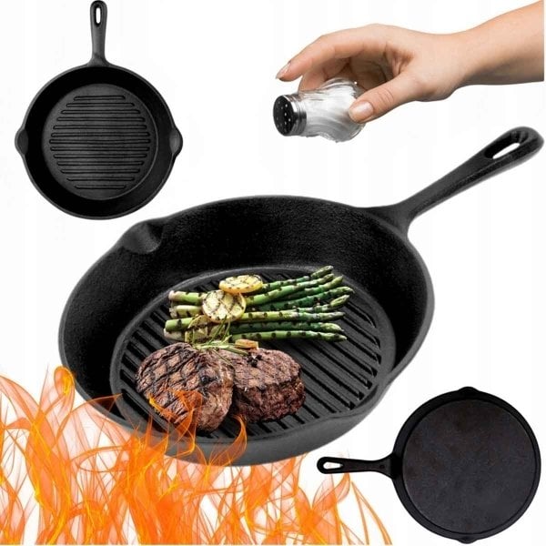 HAGE grillowa Żeliwna 26cm | PC72N