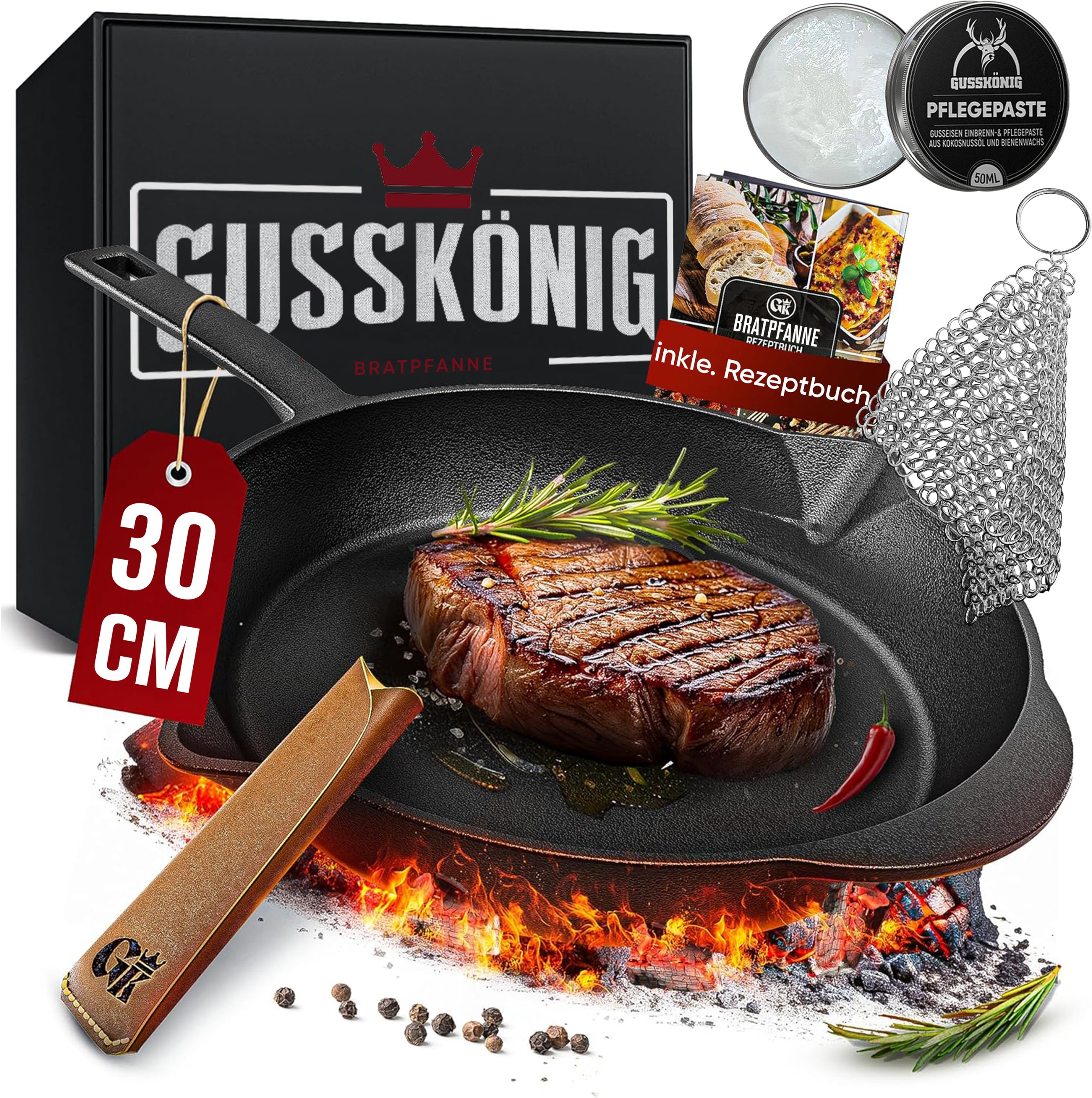 Landmann grillowa Żeliwna 30cm | GK-46