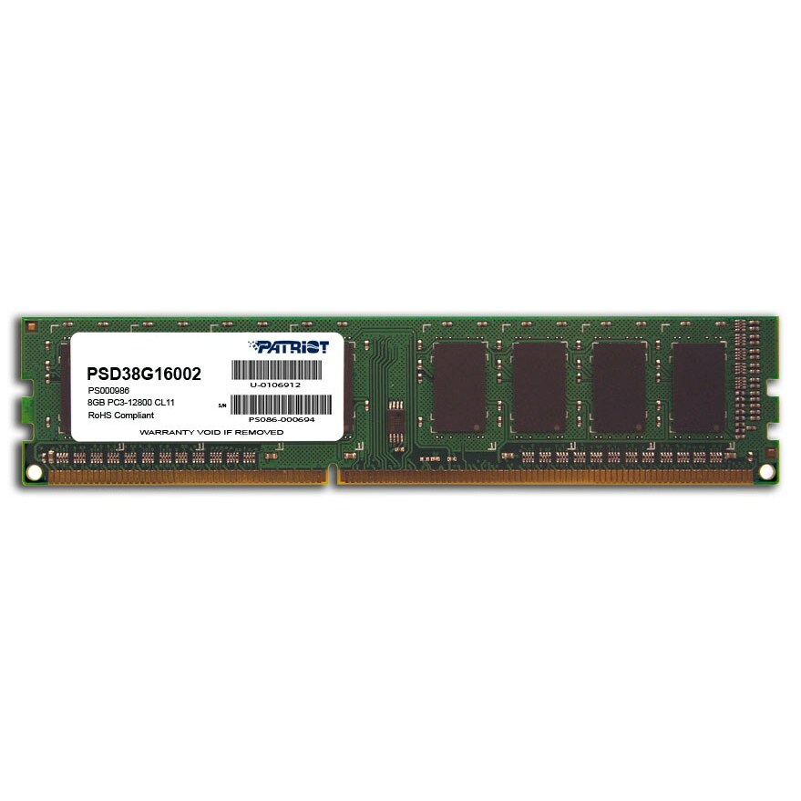 Patriot Memory DDR3 8GB PC3-12800 (1600MHz)
