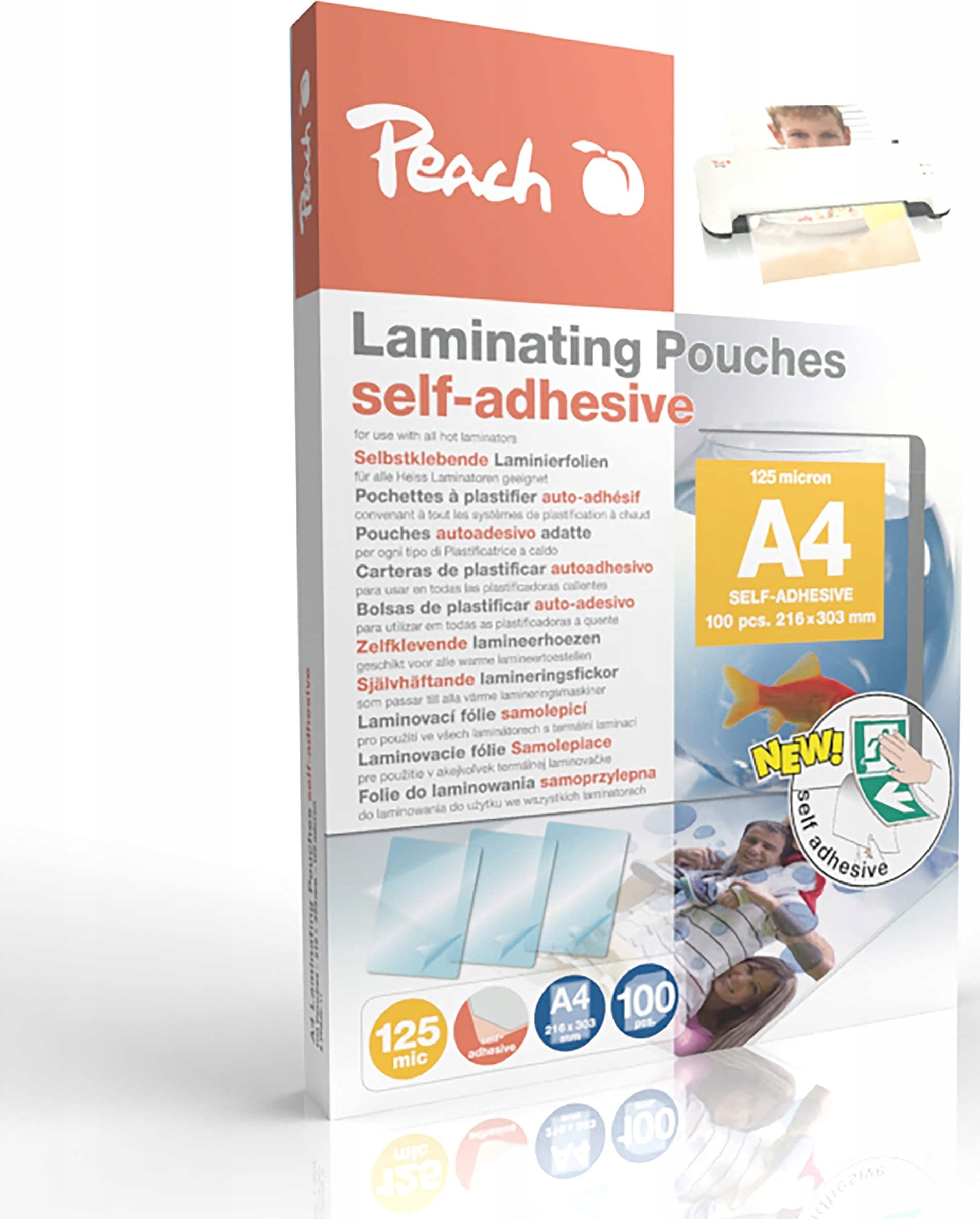 Peach Peach Laminierfolien A4 (303x216mm), 125mic