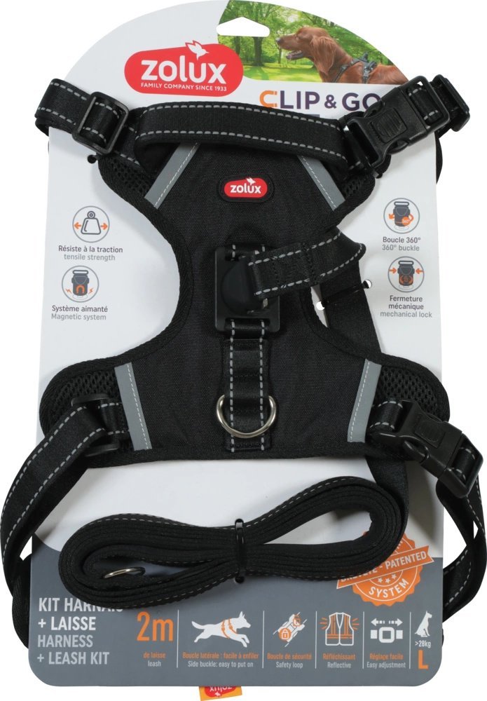 PETSTORY ZOLUX szelki + smyczCLIP&GO L