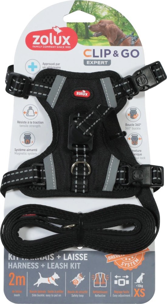 PETSTORY ZOLUX szelki + smyczCLIP&GO XS