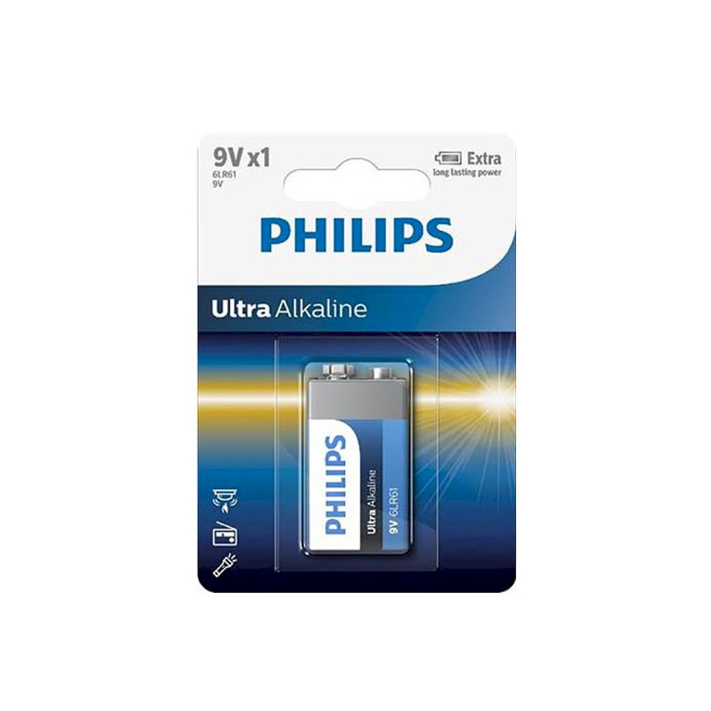 Philips 6LR61E1B/10 Baterija 9V Ultra Alkaline