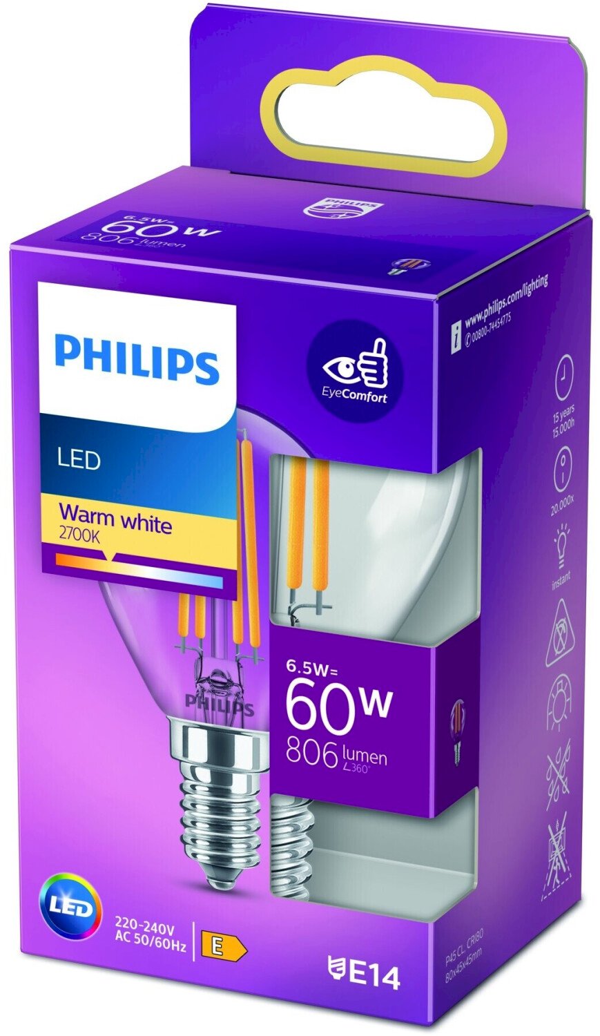 Philips 929002028555 LED spuldze classic E14