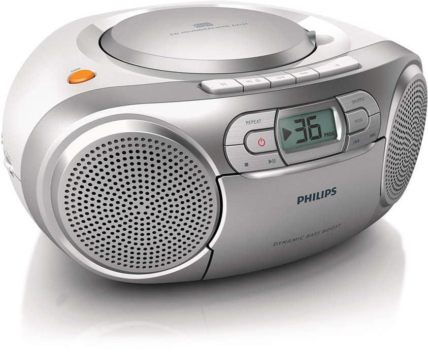 PHILIPS CD magnetolakaseti, sudraba AZ127/12 |