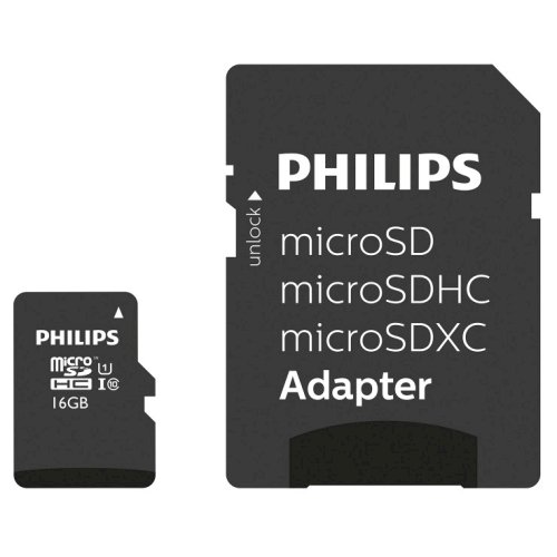 Philips FM16MP45B/00 MicroSDHC Zibatmiņa 16GB |