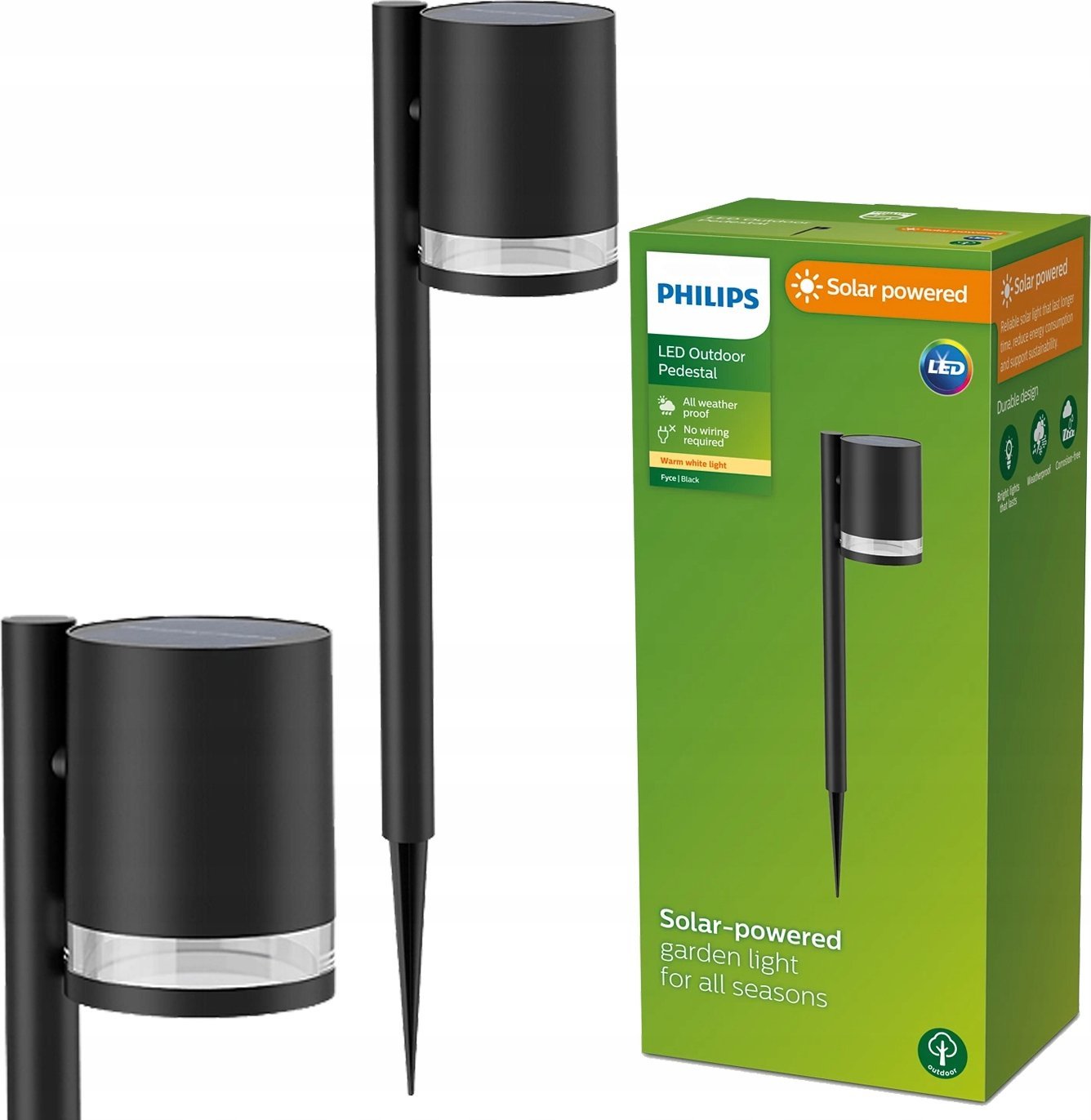 Philips Fyce Trädgårdslampa Solcell Ultra Efficient