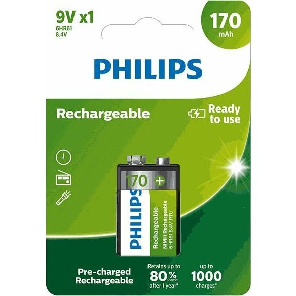 Philips PHILIPS 9VB1A17/10  8,4V 6F22