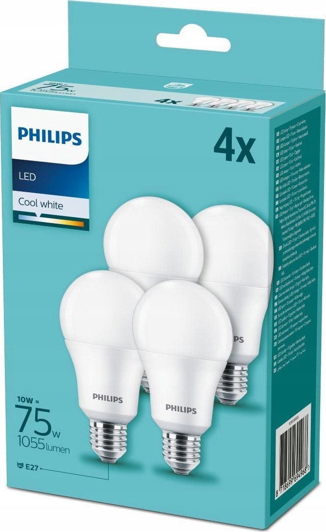 Philips Philips LED Lamp E27 4-Pack
