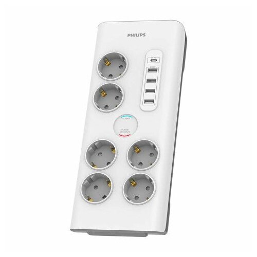 Philips  przepięciowa 6  bez bolca +USB