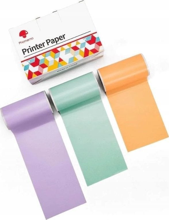 Phomemo Papier Przylepny    3x Rolka 50mm