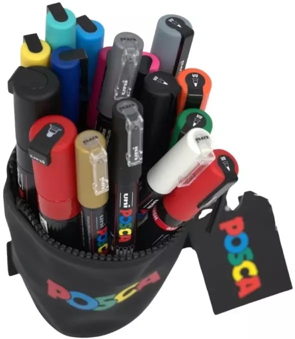 Posca POSCA Retractable Case, Zipper close
