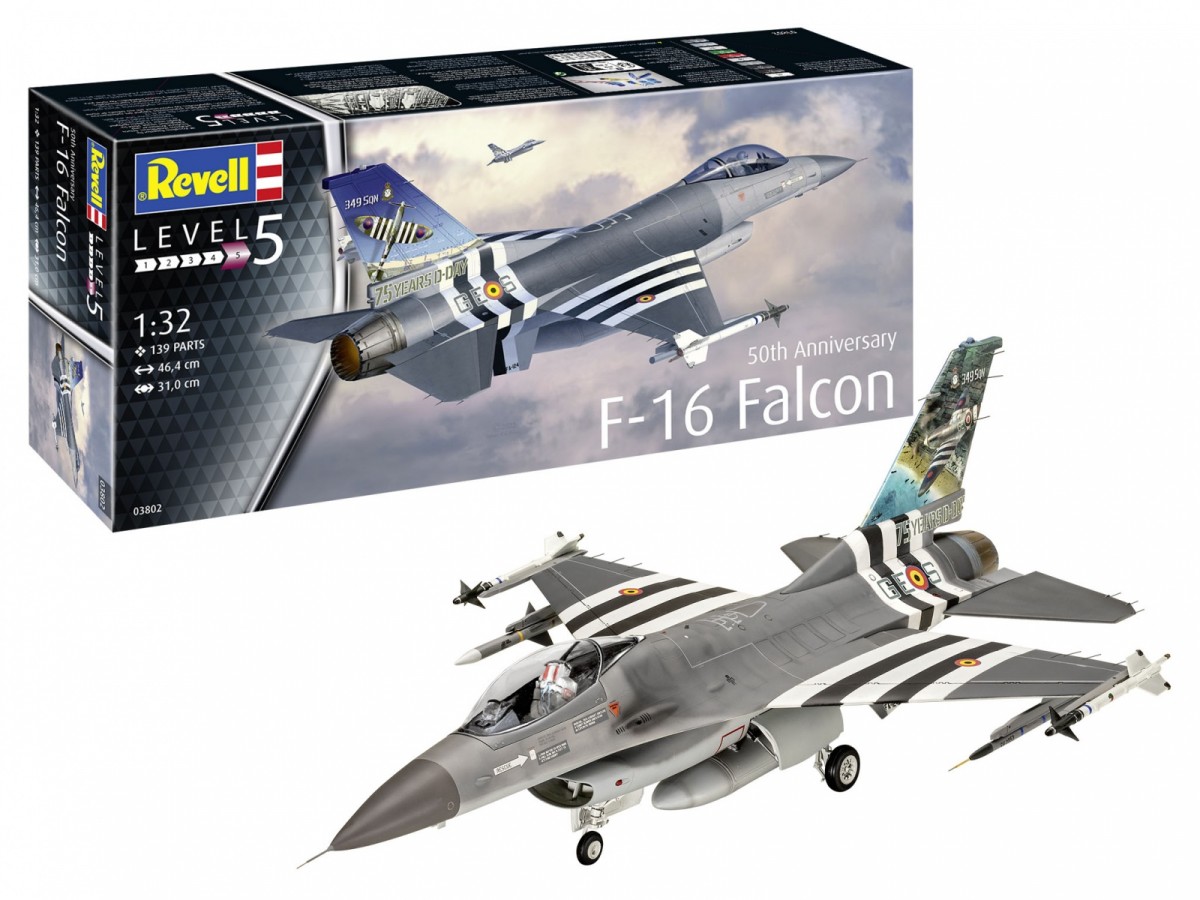 Revell Model 50TH Anniversary F-16 Falcon