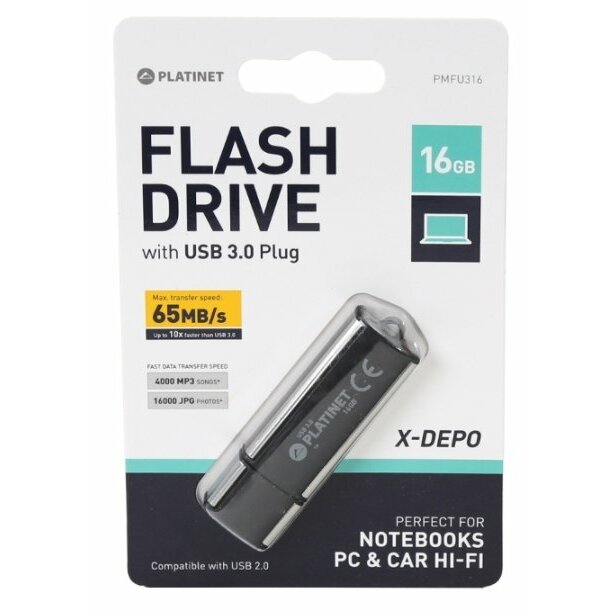 Pendrive Platinet X-Depo, 16 GB (PMFU316)