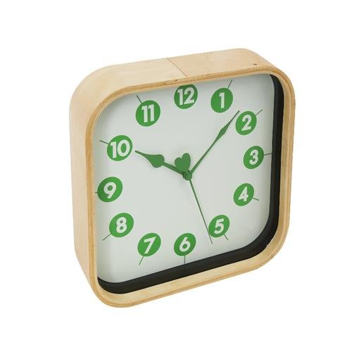 Platinet wall clock Morning, green (42988)