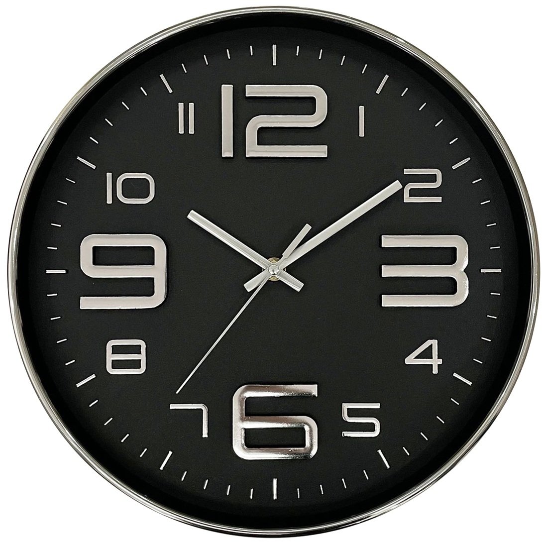 Platinet Wall Clock ścienny Nexus Black