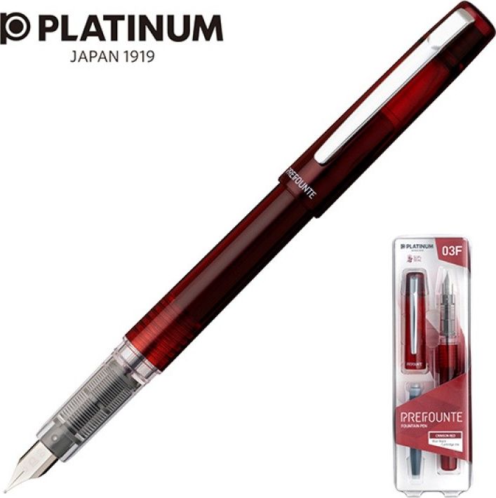 Platinum Pióro wieczne Prefounte Crimson Red