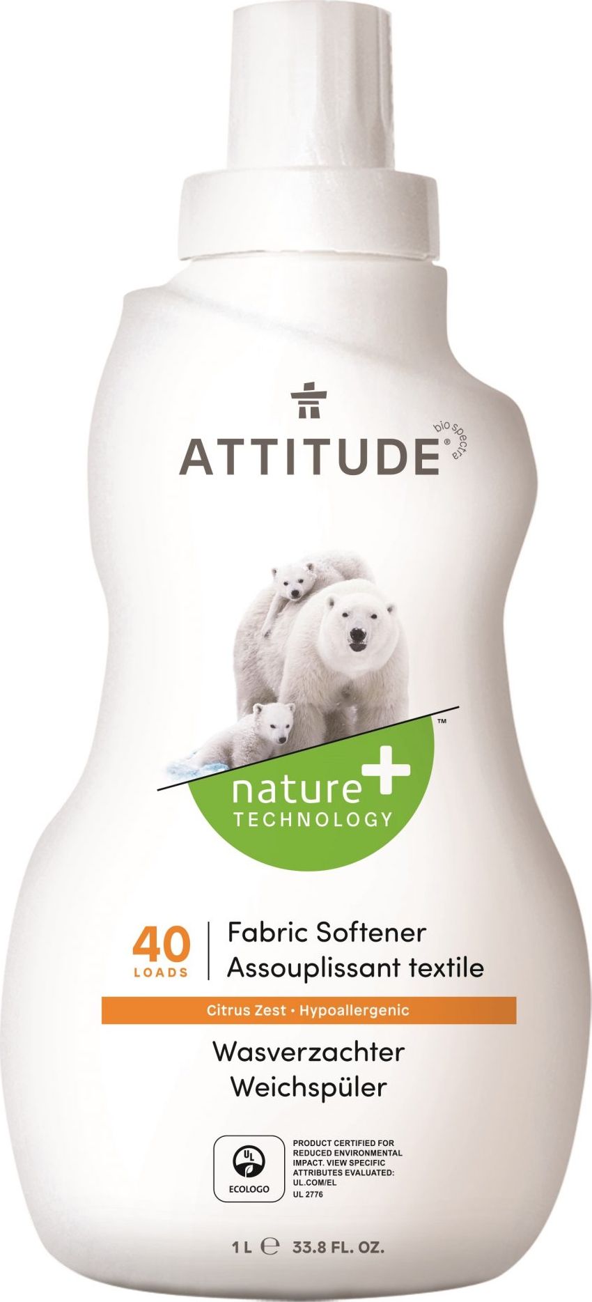 Płukania Attitude Skórka Cytrynowa 1.04l
