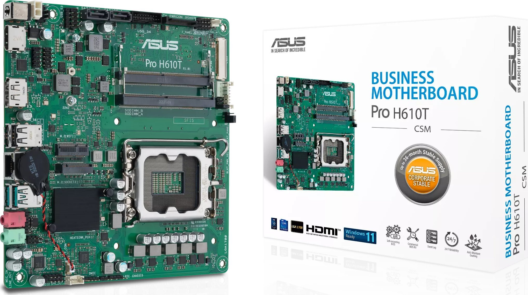 Asus PRO H610T-CSM | 90MB1G60-M0EAYC |