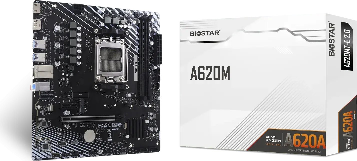 BIOSTAR A620MT-E 2.0 motherboard |