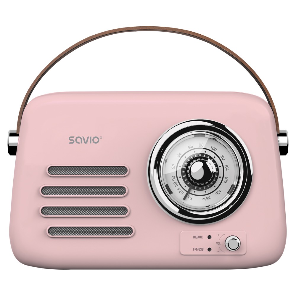 Savio Portable radio RS-03 pink SAVIO