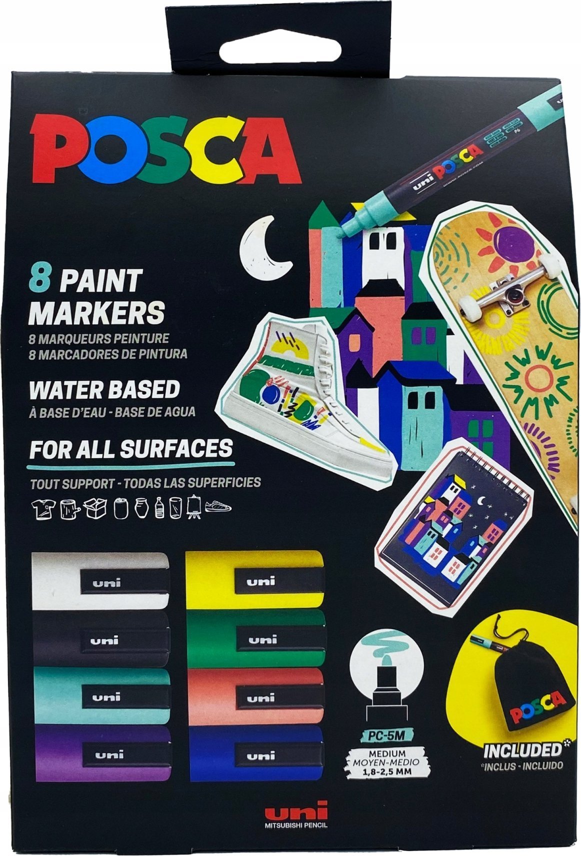 Posca POSCA Pouch sæt str. PC5M