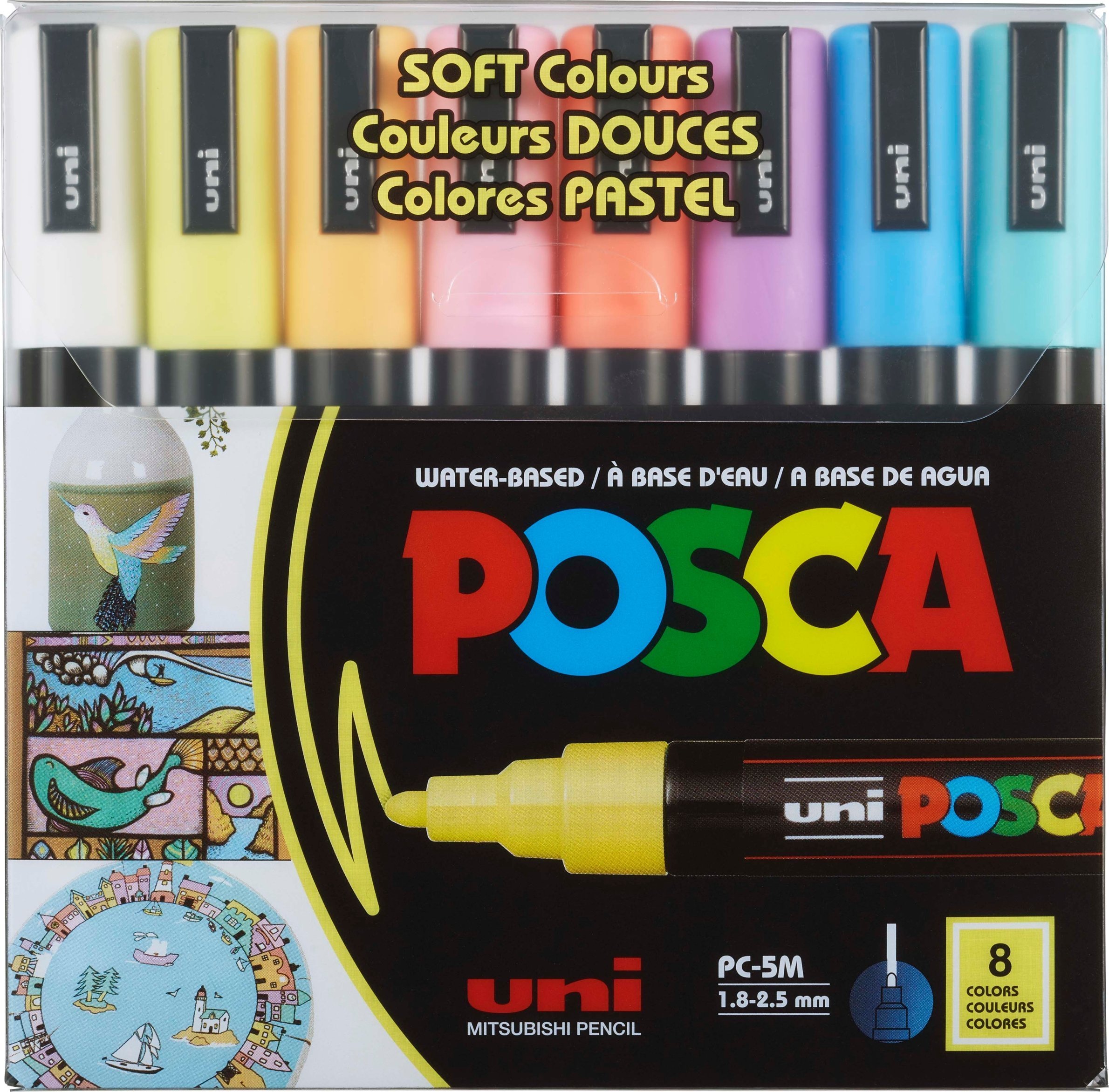 Posca Uni Mitsubishi Pieštukas Markeriai Uni-Ball