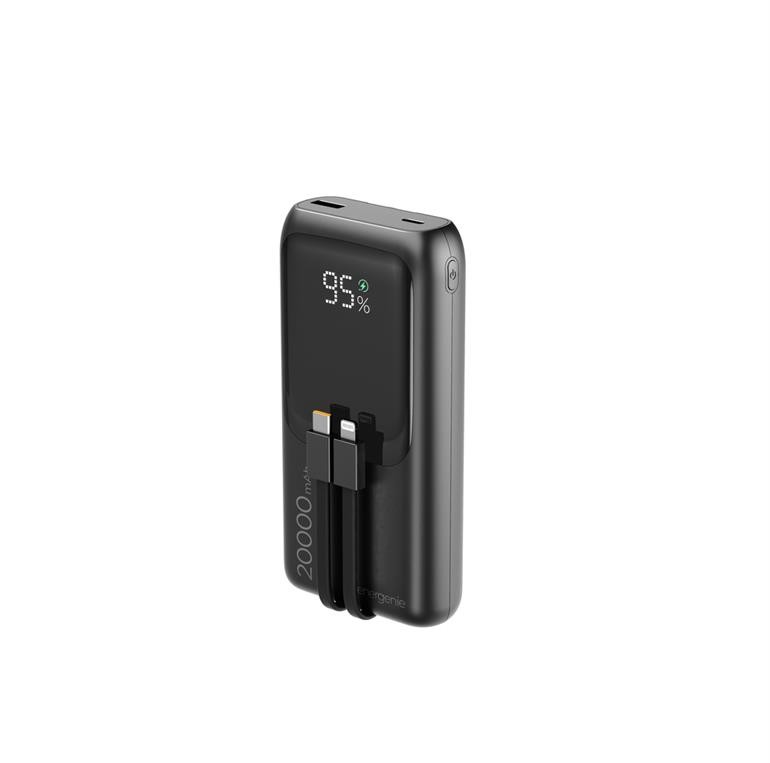 Gembird PowerBank 20000mAh with integrated cable
