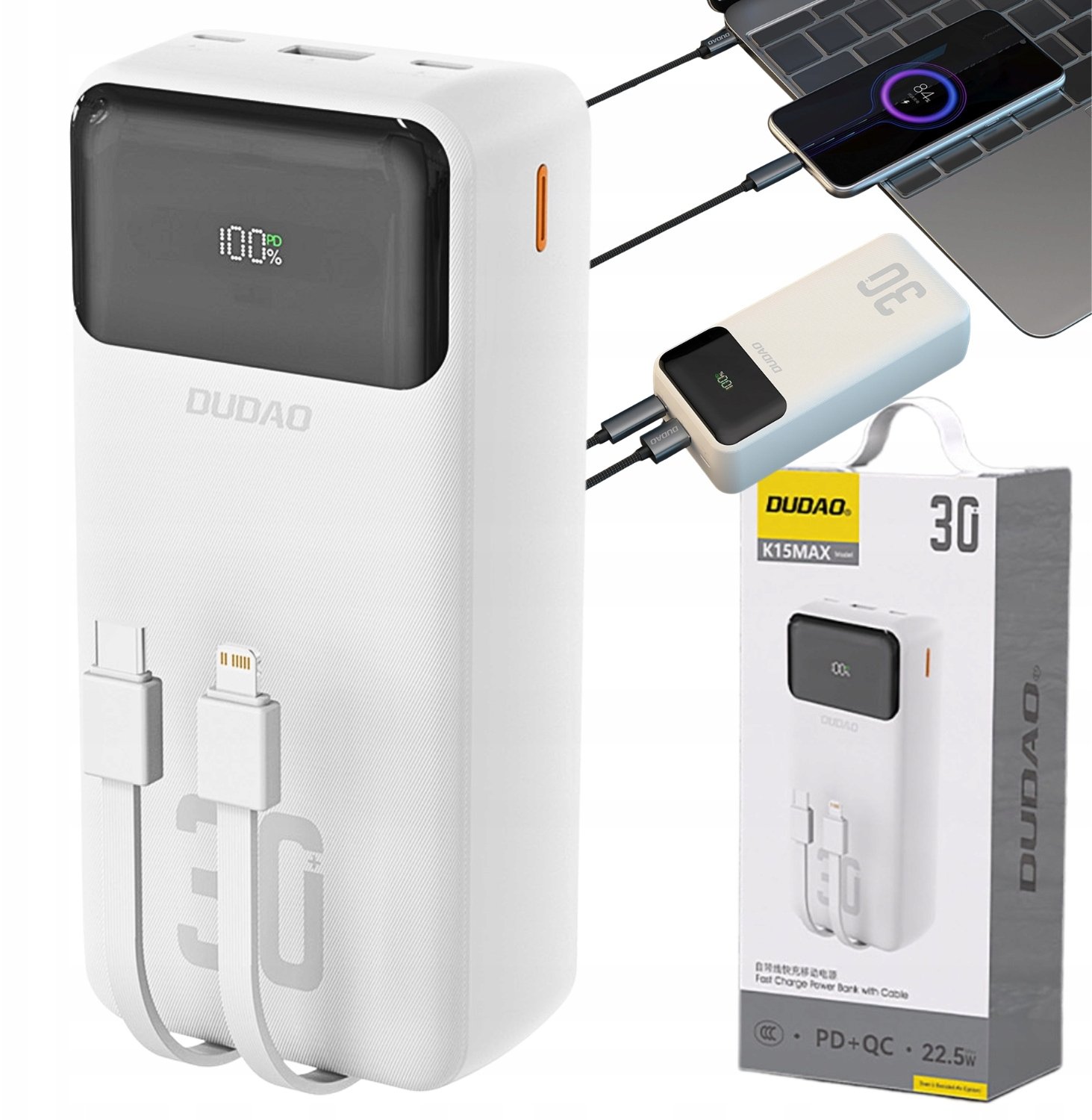 Powerbank Dudao K15 Max 30000mAh |