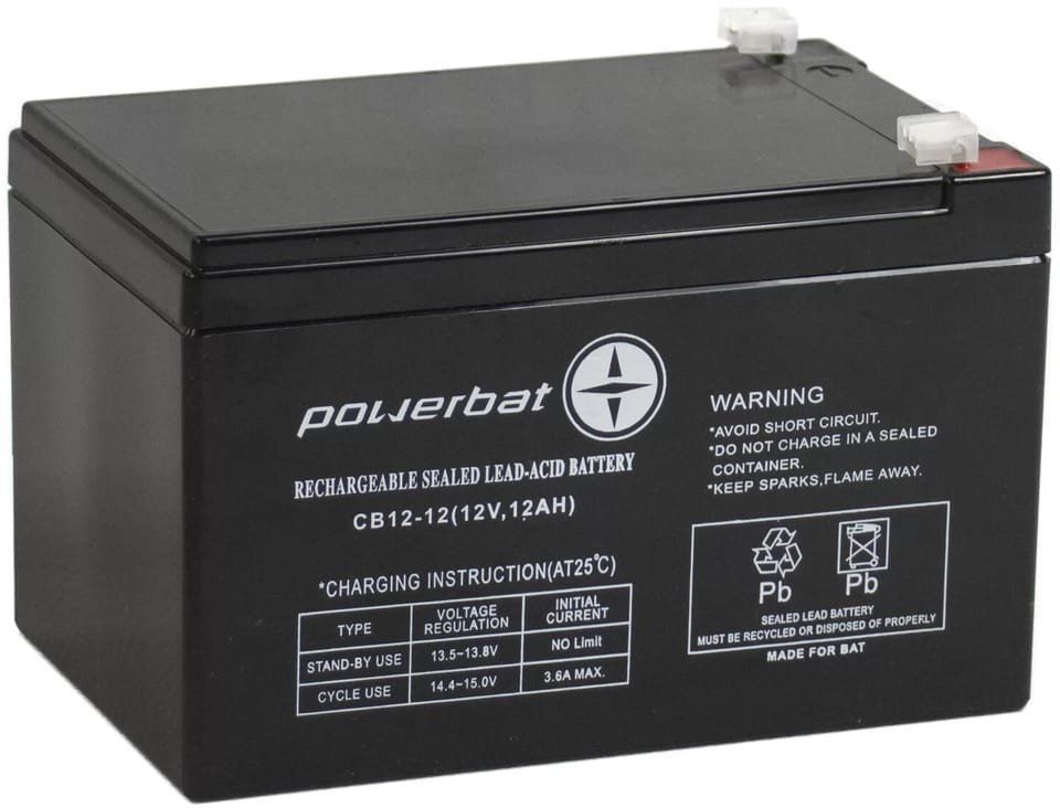 PowerBat  AGM POWERBAT CB 12V 12Ah