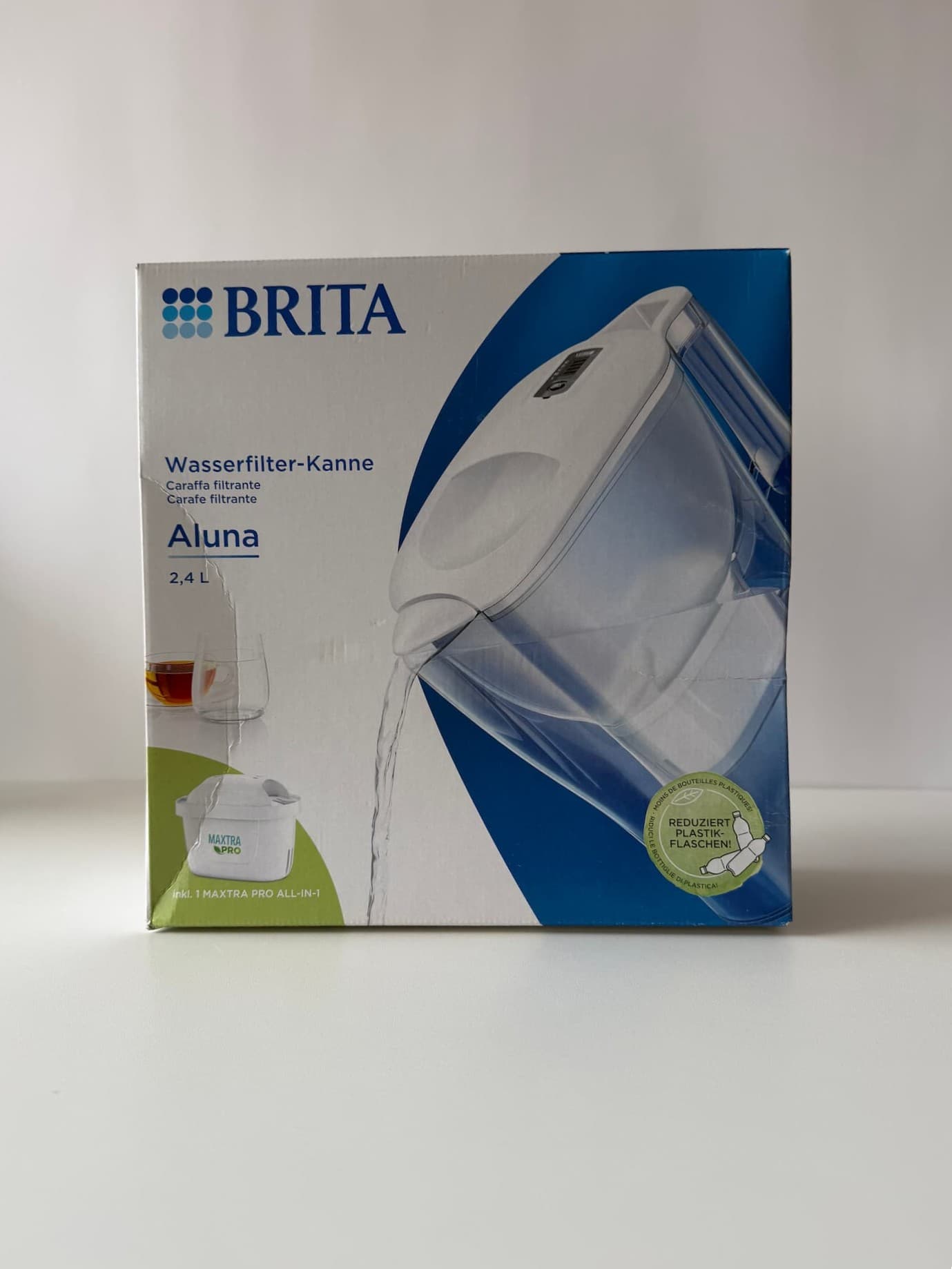 PreceBojātu iepakojumu- Brita Aluna krūze, 2