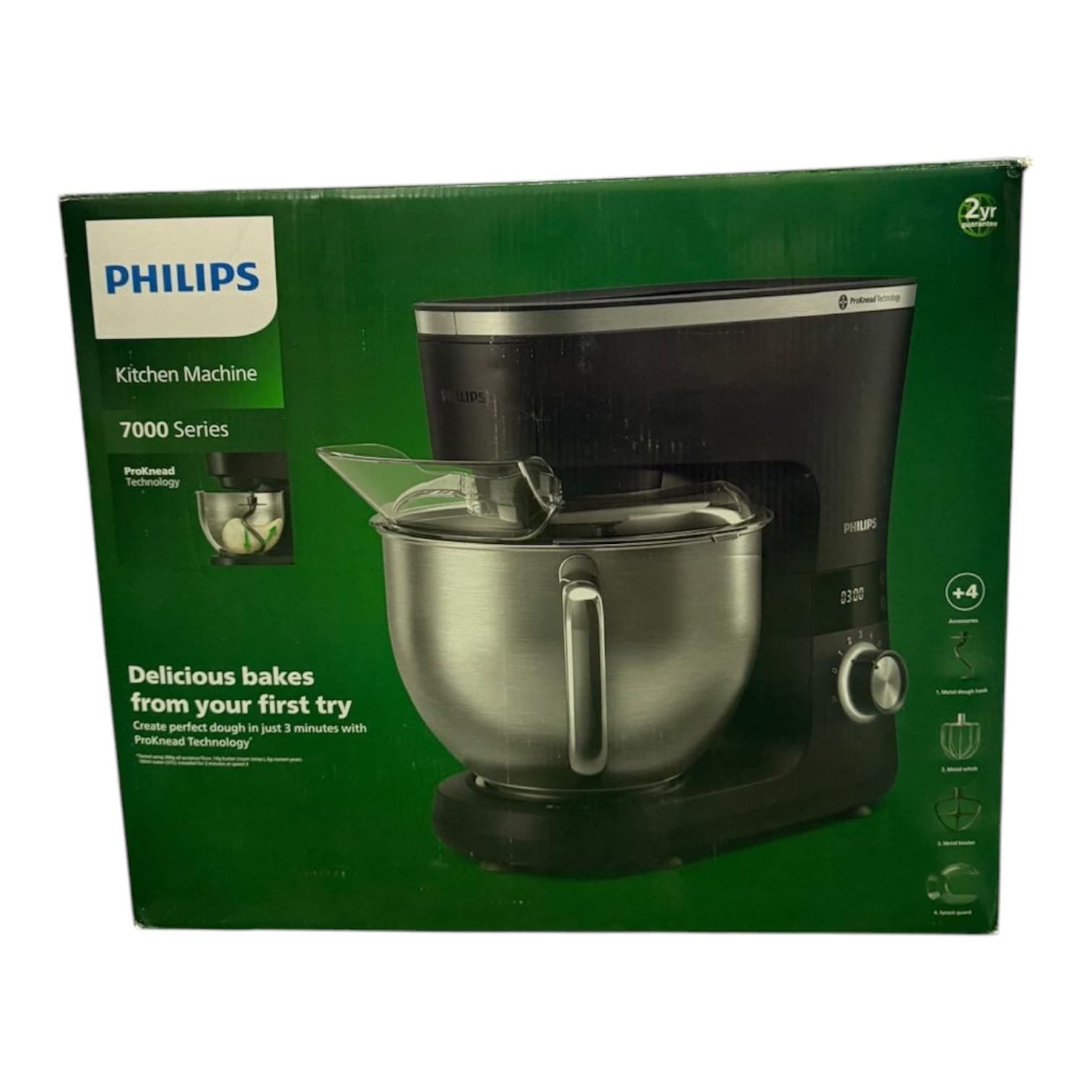 PreceBojātu iepakojumu- PHILIPS Virtuves kombains, 1000W
