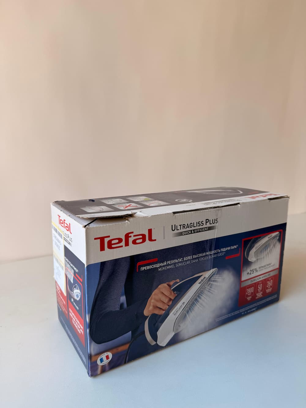 PreceBojātu iepakojumu- TEFAL Ultragliss Plus tvaika