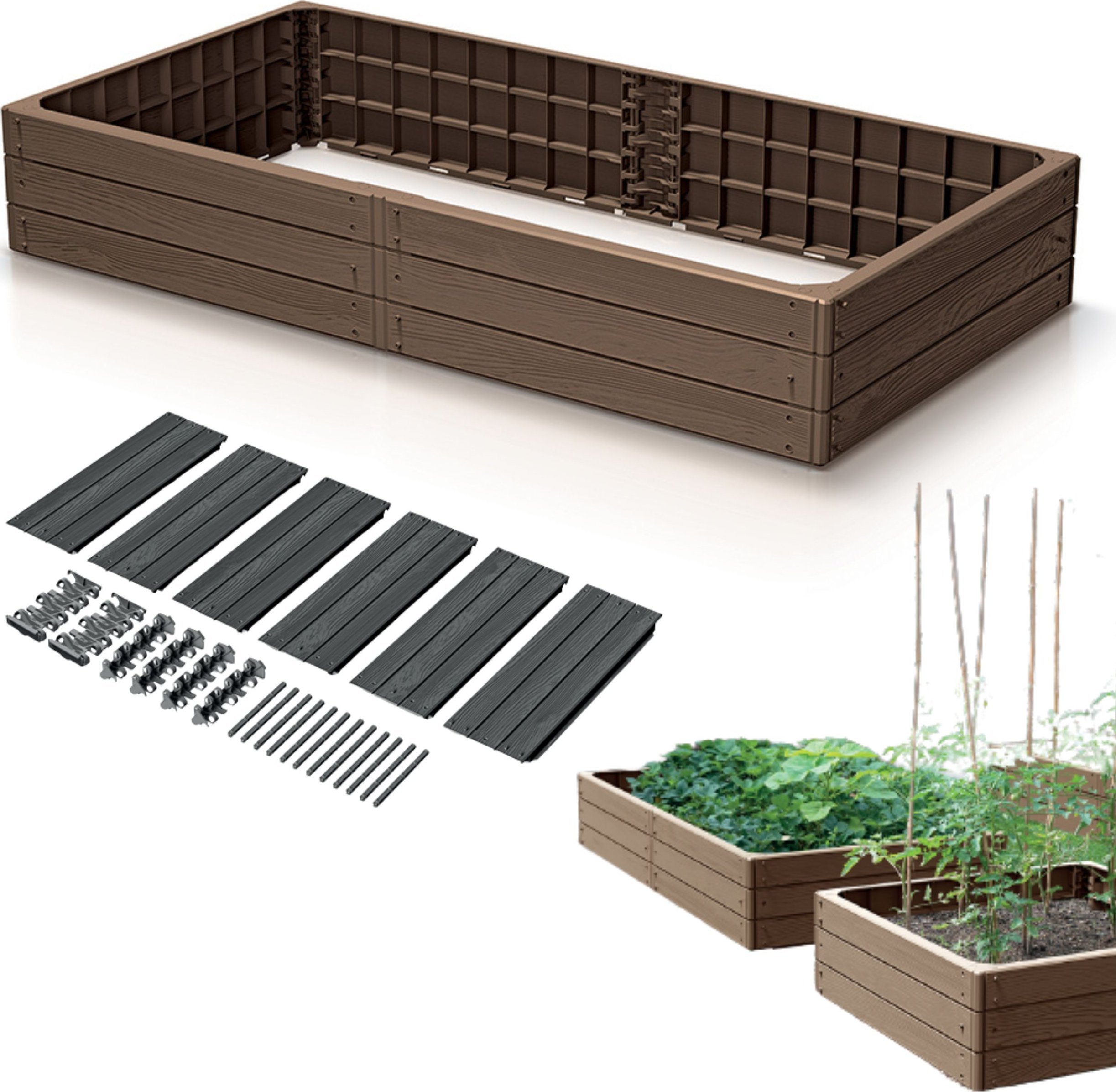Prosperplast Rabata Base Woody 1492x756mm Grządka