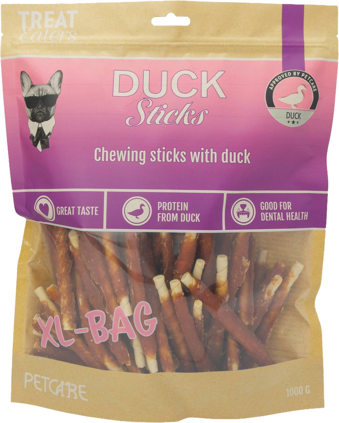 PROZOO Treateaters Duck sticks 1kg (No-hide)